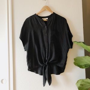 Black Button Down Blouse
